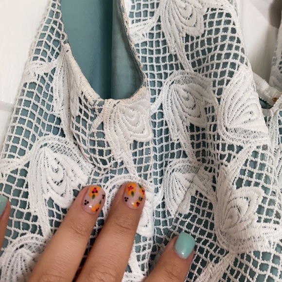 Tory Burch Authentic Brooklyn Sleeveless Lace Dress Size 12 - Picture 7 of 10